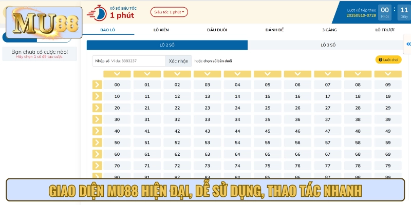Giao diện thân thiện, trực quan, phù hợp cả người mới lẫn người chơi lâu năm